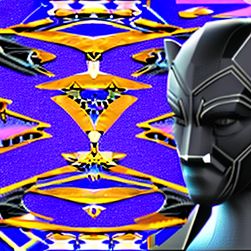 Stable Diffusion prompt: black panther in futuristic 2050...