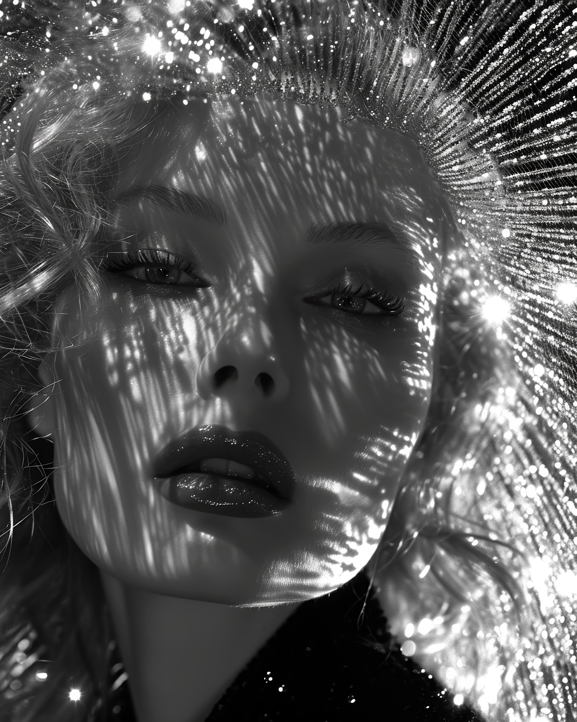 صورة مولدة بالذكاء الاصطناعي: Marlena Dietrich star shine (نموذج Midjourney - صور شخصية)