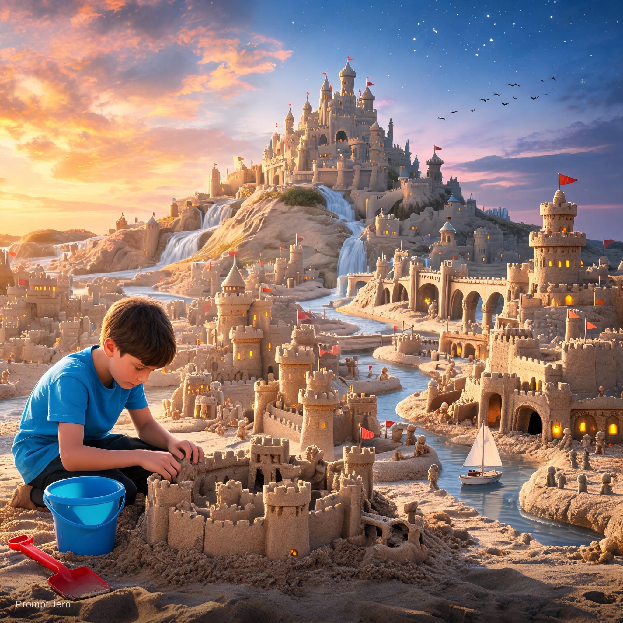 AI generated: Seedream 5 prompt: Un plano medio cinematográfico de un joven niño co... (Seedream 5 - Concept Art)
