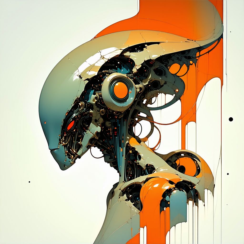 Stable Diffusion prompt: alien cyborg art and illustration by Salvador Dali... - Stable Diffusion