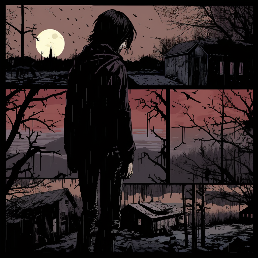 AI generated: The Eerie Town Murders (Midjourney - Character Design)