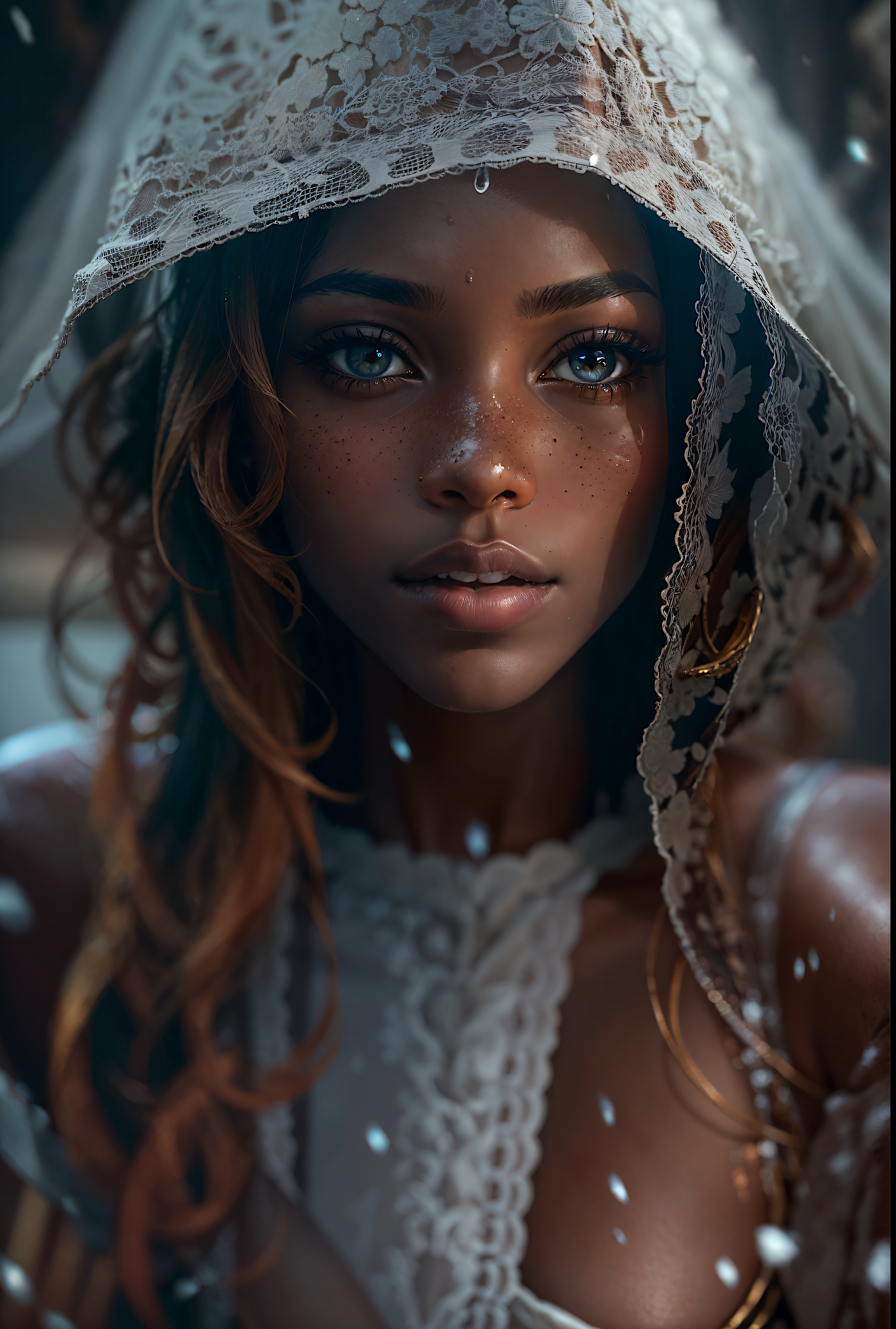 AI generated: The Light Within the Darkest Night (Stable Diffusion - Portraits)