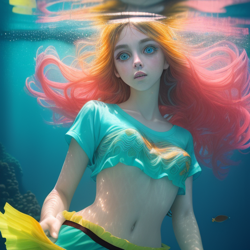 DreamShaper prompt: A beautiful girl with big green eyes ...