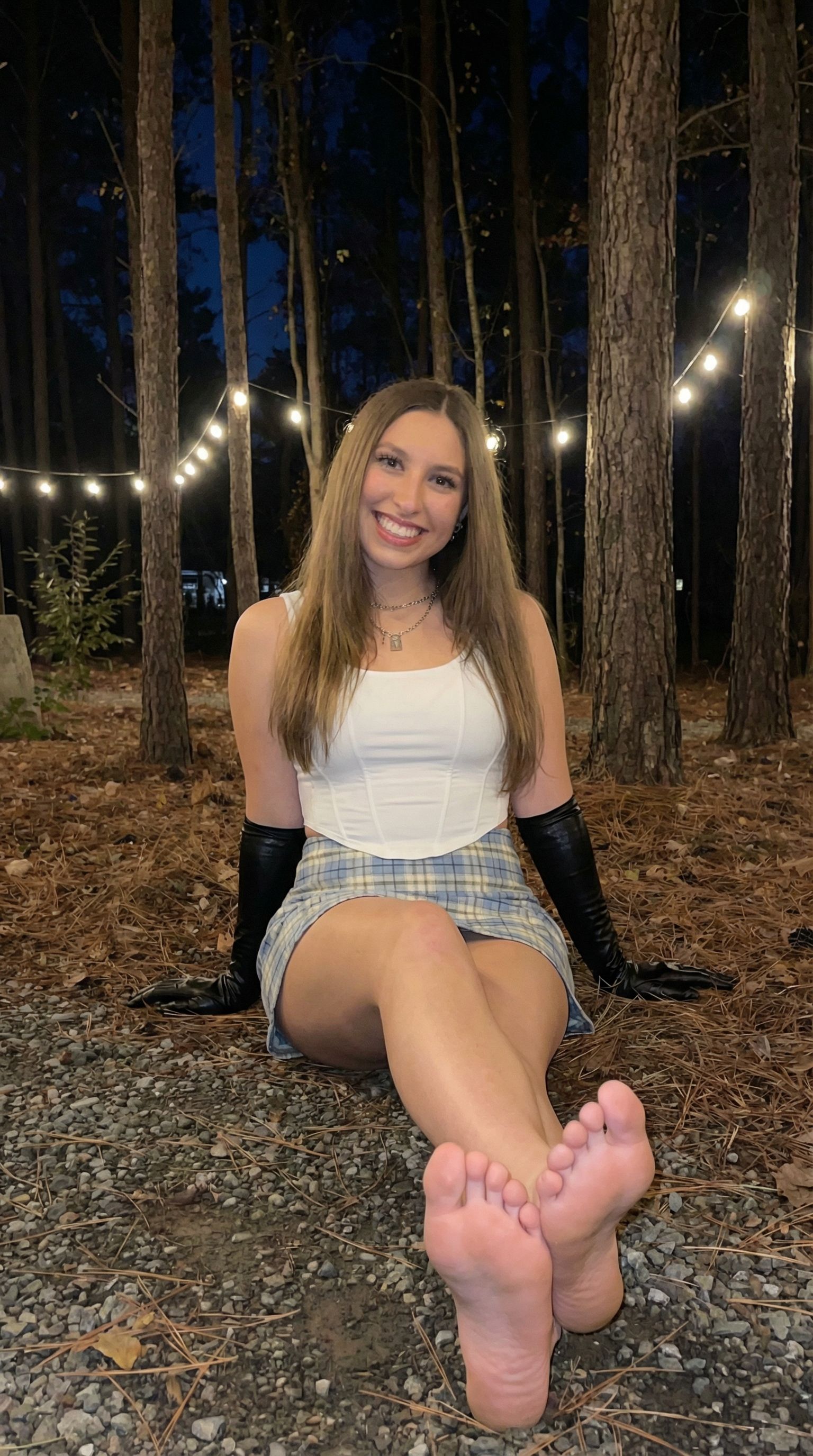 AI generated: Nano Banana prompt: Use this girl and make her sitting down with her b... (Nano Banana - Portraits)