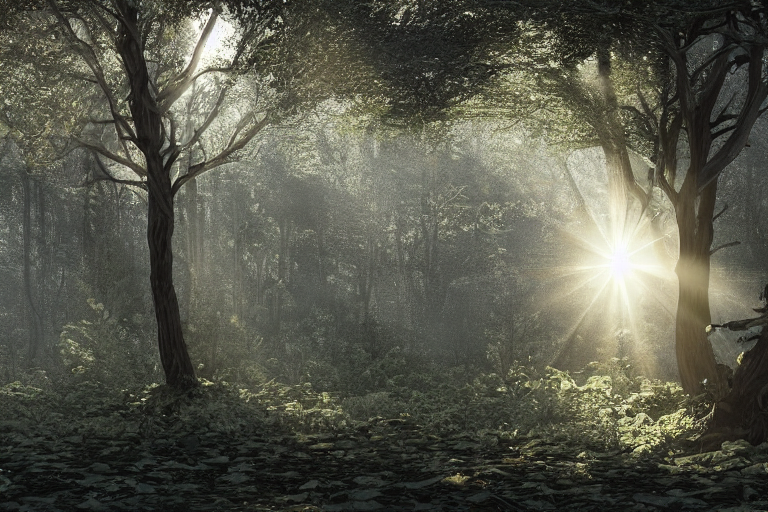 Stable Diffusion prompt: dramatic lighting, sun rays in a...