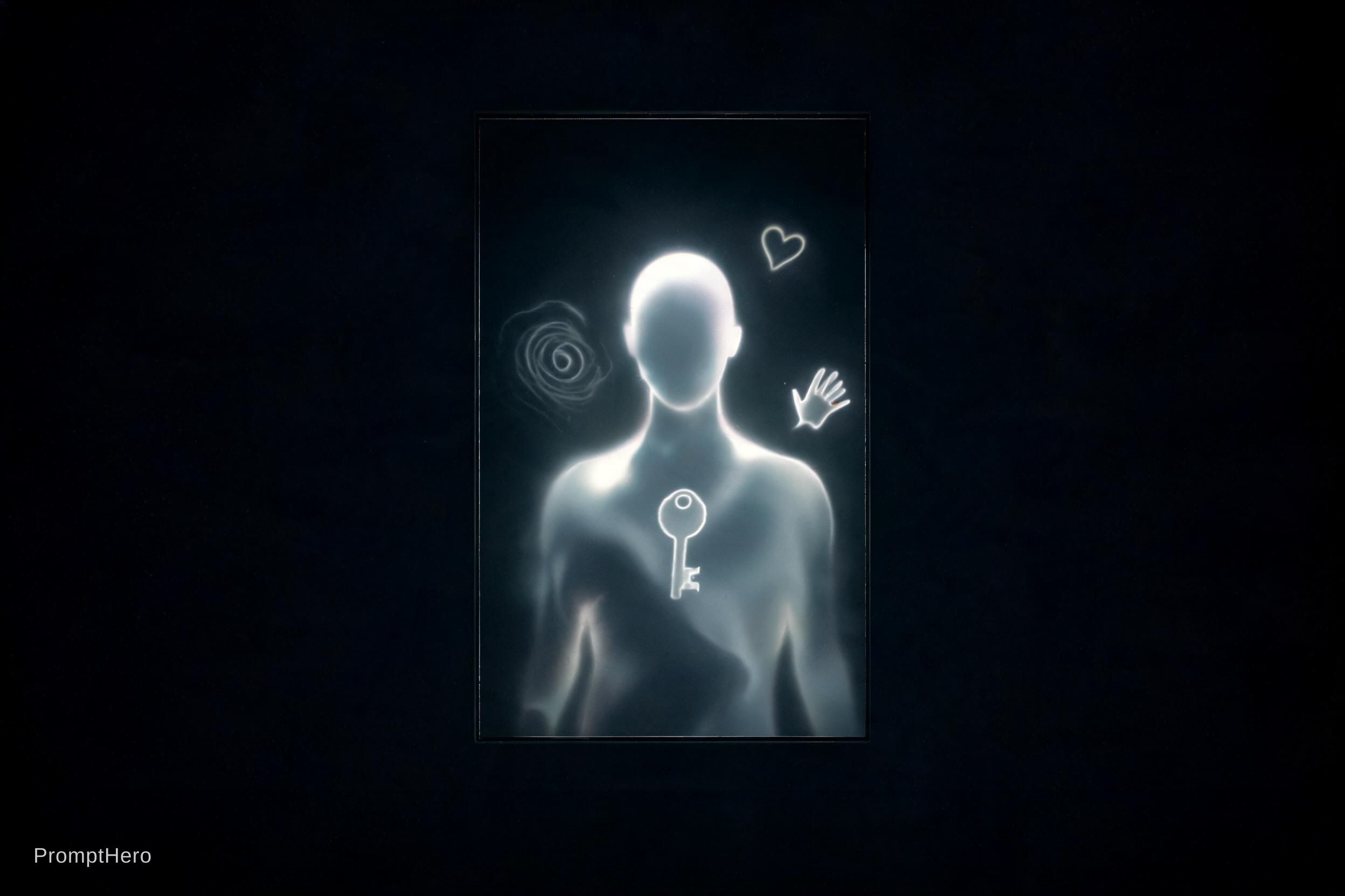 AI generated: Seedream 5 prompt: A mirror in a dark room. Not old, not new – just t... (Seedream 5 - Concept Art)