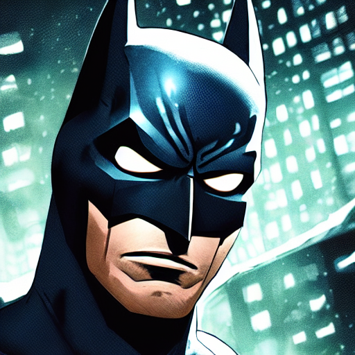 Stable Diffusion prompt: High quality portrait of Batman ...
