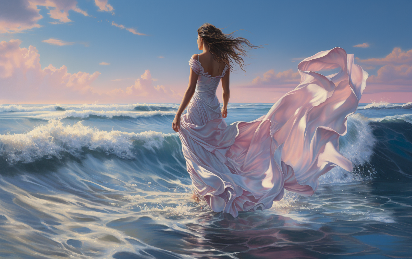 صورة مولدة بالذكاء الاصطناعي: Walk of the Ocean (نموذج Midjourney - صور شخصية)