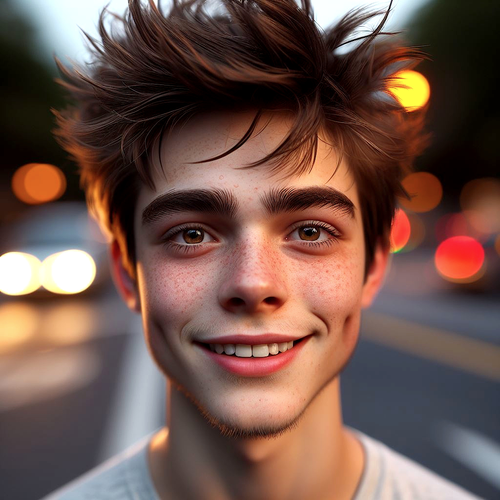 AI generated: Sunset city lights (Realistic Vision V2.0 - Portraits)