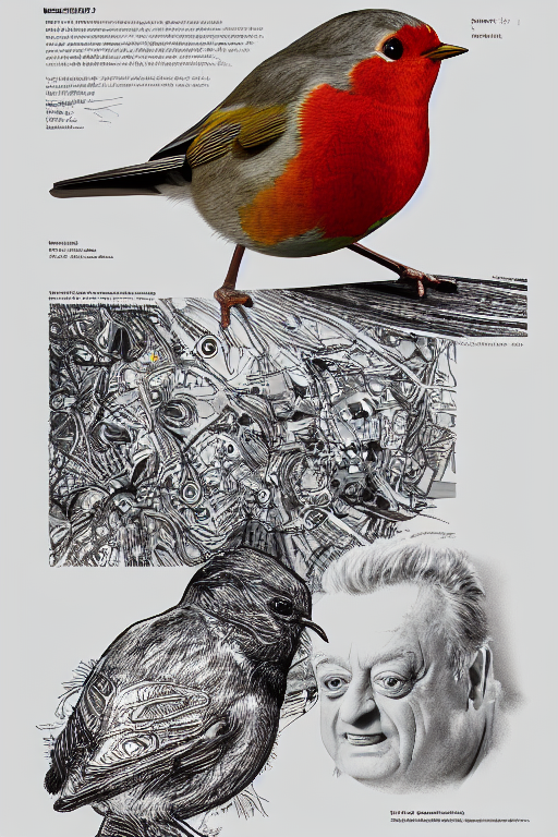Diffusion Models Bird Stable Diffusion prompt: mdjrny-v4 style, highly detailed...