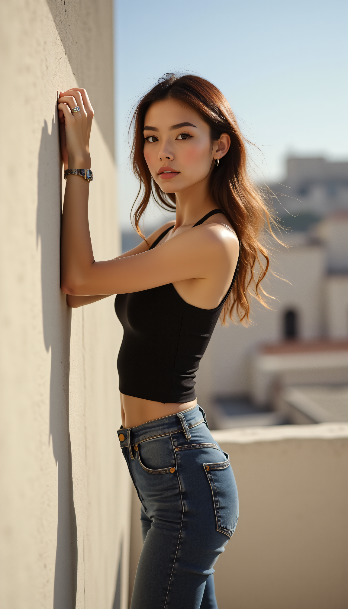FLUX prompt: half body photography of a stunning 24 year old fa... - FLUX