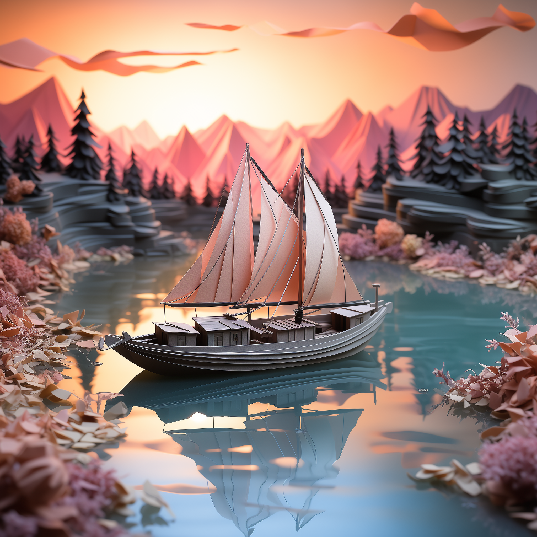 AI generated: Symmetry in Nature (Midjourney - Concept Art)