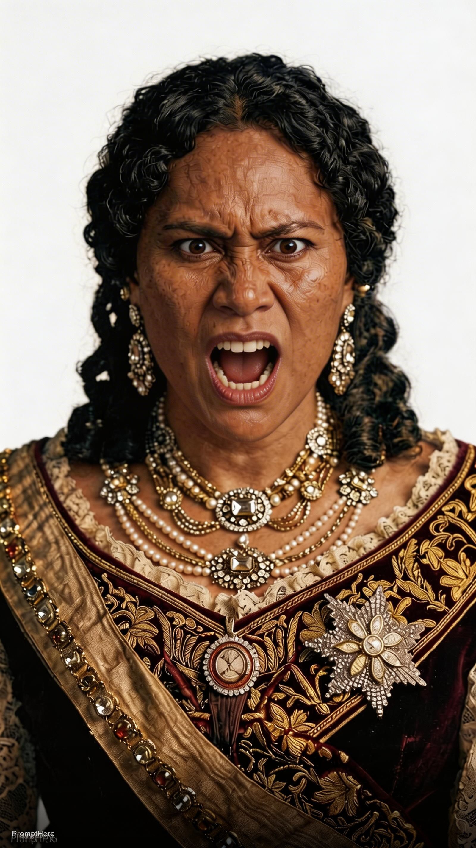 AI generated: Seedream 5 prompt: make her rage expression should be extremely angry... (Seedream 5 - Concept Art)