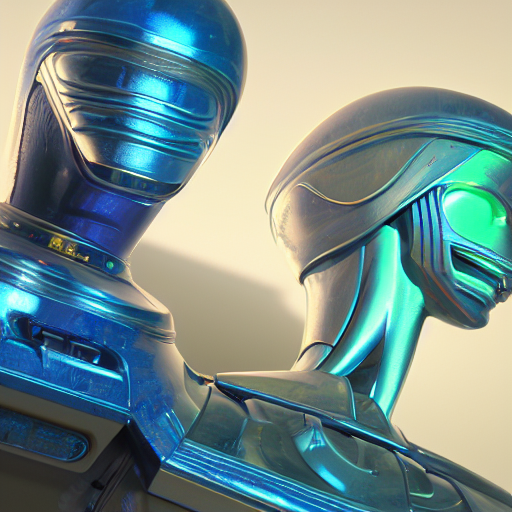 Stable Diffusion prompt: friendly humanoid robot, portrai...