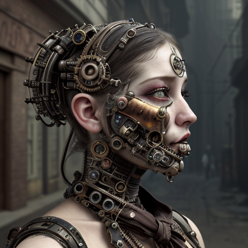 Stable Diffusion prompt: steampunk beauty, in the style o...