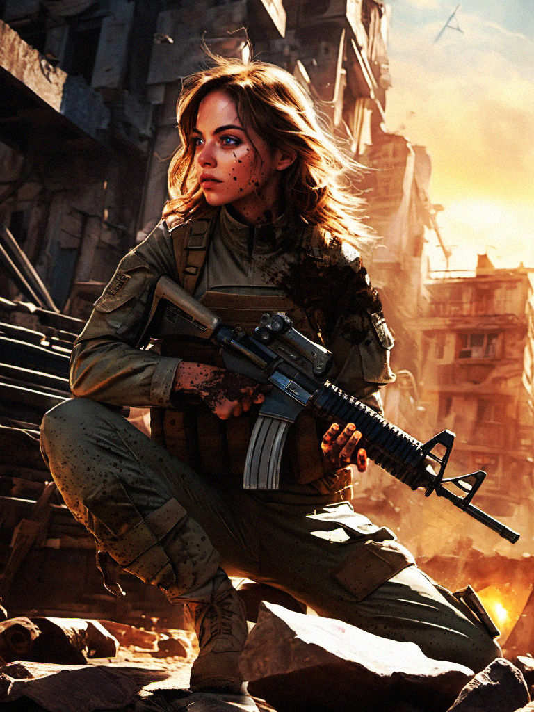 AI generated: Sergeant Michelle Miller (Stable Diffusion - Concept Art)