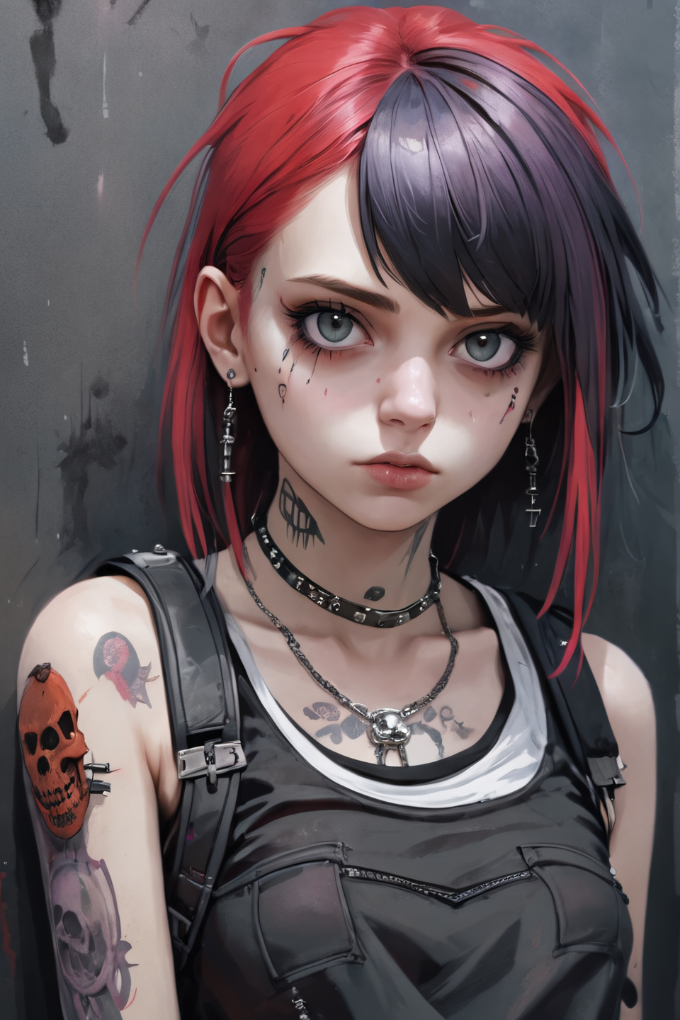 AI generated: Stable Diffusion prompt: Masterpiece, Best Quality, portrait of a teenage g... (Stable Diffusion - Concept Art)