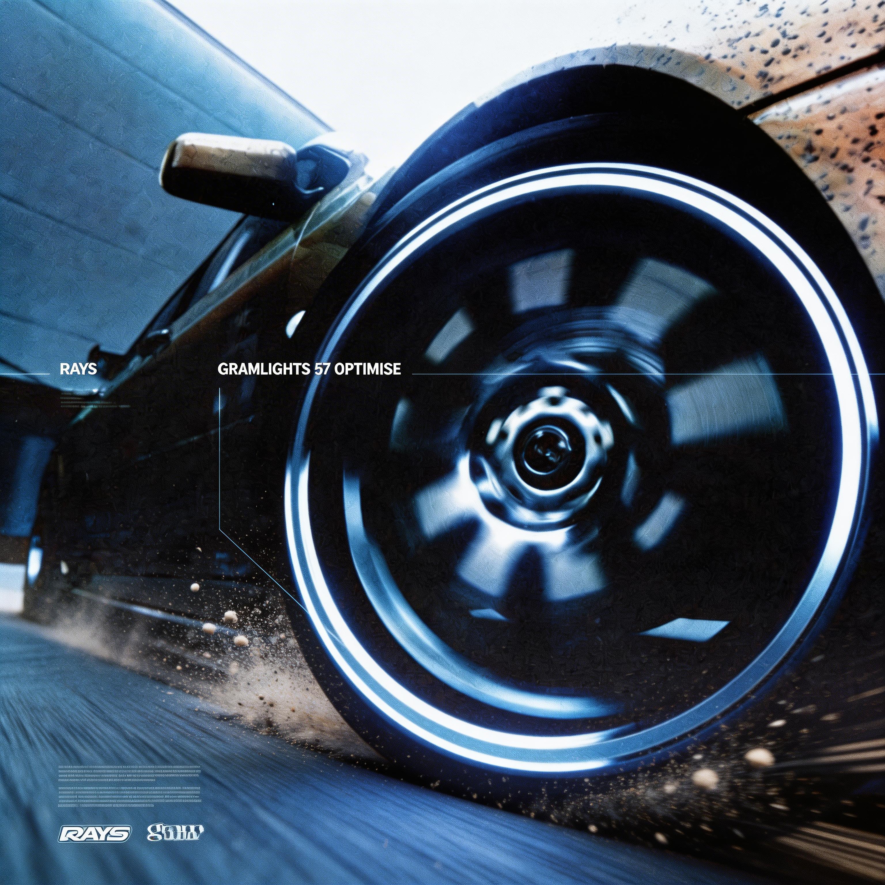 AI generated: Seedream 5 prompt: extreme close-up of a racing car wheel at maximum ... (Seedream 5 - Portraits)