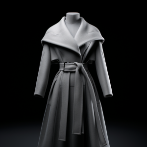 AI generated: Midjourney prompt: Low Angle Shot of a minimalist, sleek, and chic de... (Midjourney - Fashion)