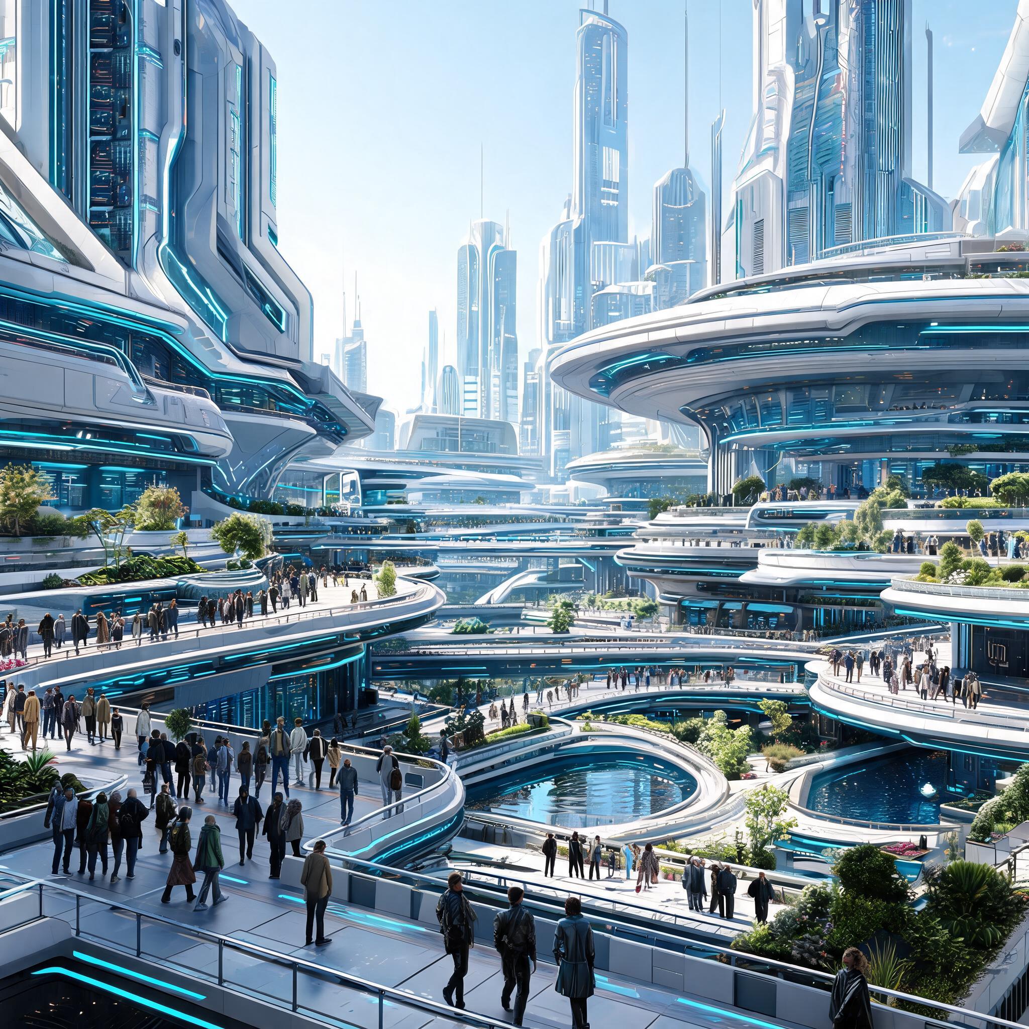 AI generated: Seedream 5 prompt: Create an image of a futuristic Central Mega City.... (Seedream 5 - Concept Art)
