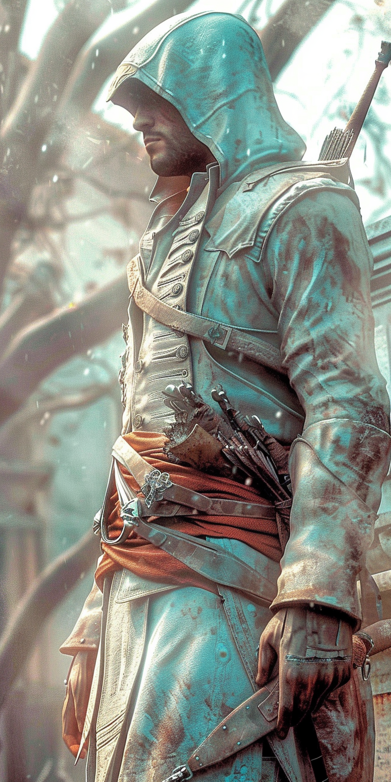 Midjourney prompt: highly detailed illustration, Assassins Creed, in ... - Midjourney