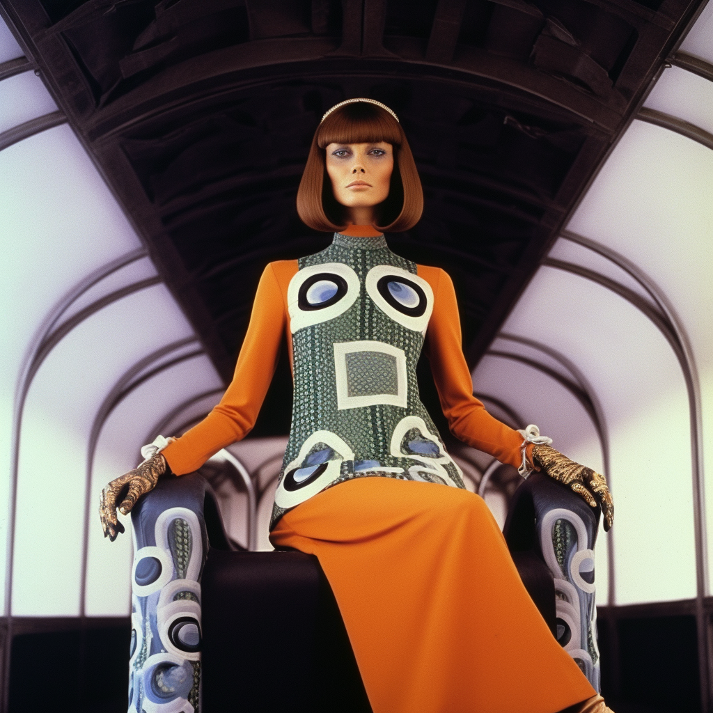 AI generated: Midjourney prompt: high fashion, vogue, 1967 --c 25 --no no ugly, def... (Midjourney - Fashion)
