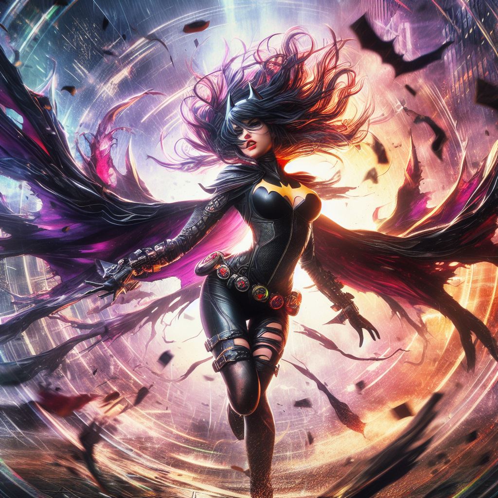 AI generated: Bat girl CarnageStyle (DALL·E - Concept Art)