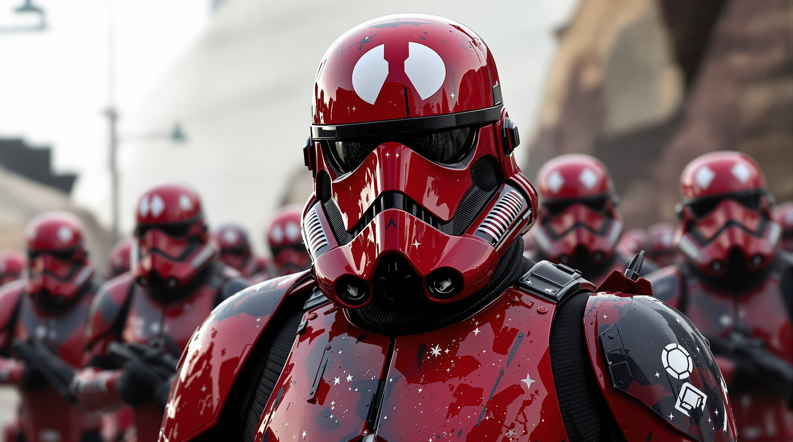 AI generated: FLUX prompt: a squid game mix of starwars gardians and storm tr... (FLUX - Logos, Icons & Design)