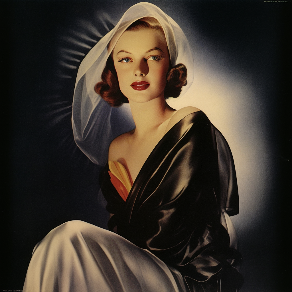 AI generated: Midjourney prompt: high fashion, perfect face, vogue 1935 --no ugly, ... (Midjourney - Fashion)