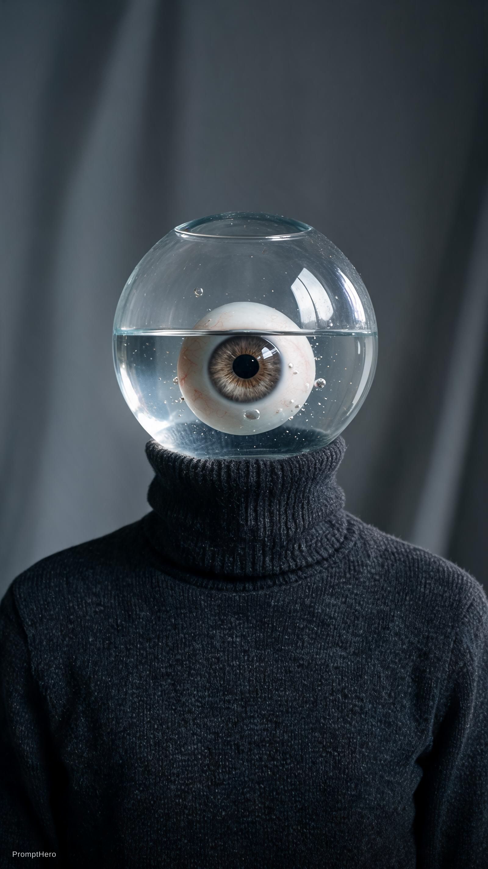 AI generated: Seedream 5 prompt: A surreal, cinematic fine art portrait of a human ... (Seedream 5 - Portraits)