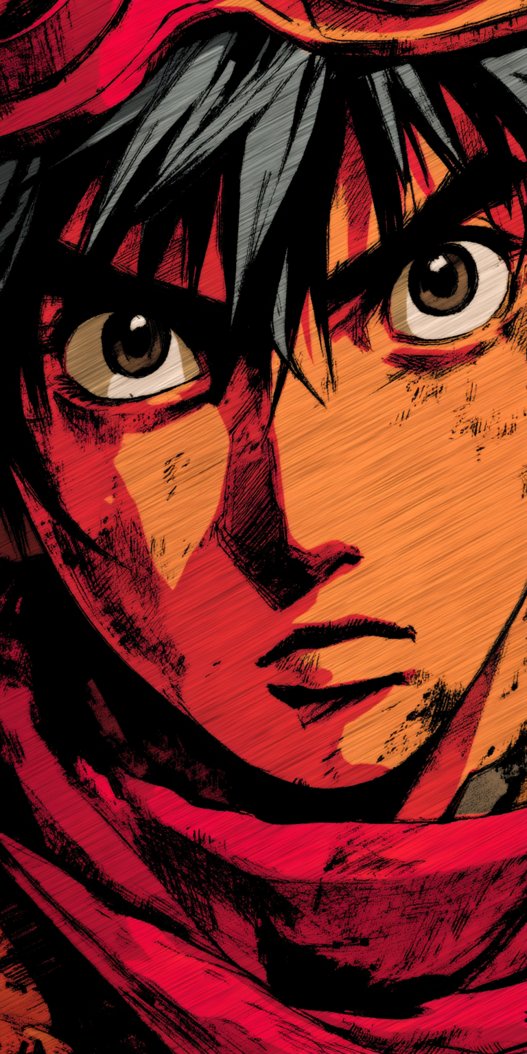 AI generated: Midjourney prompt: manga panel of a close-up, intense, full color, in... (Midjourney - Anime)