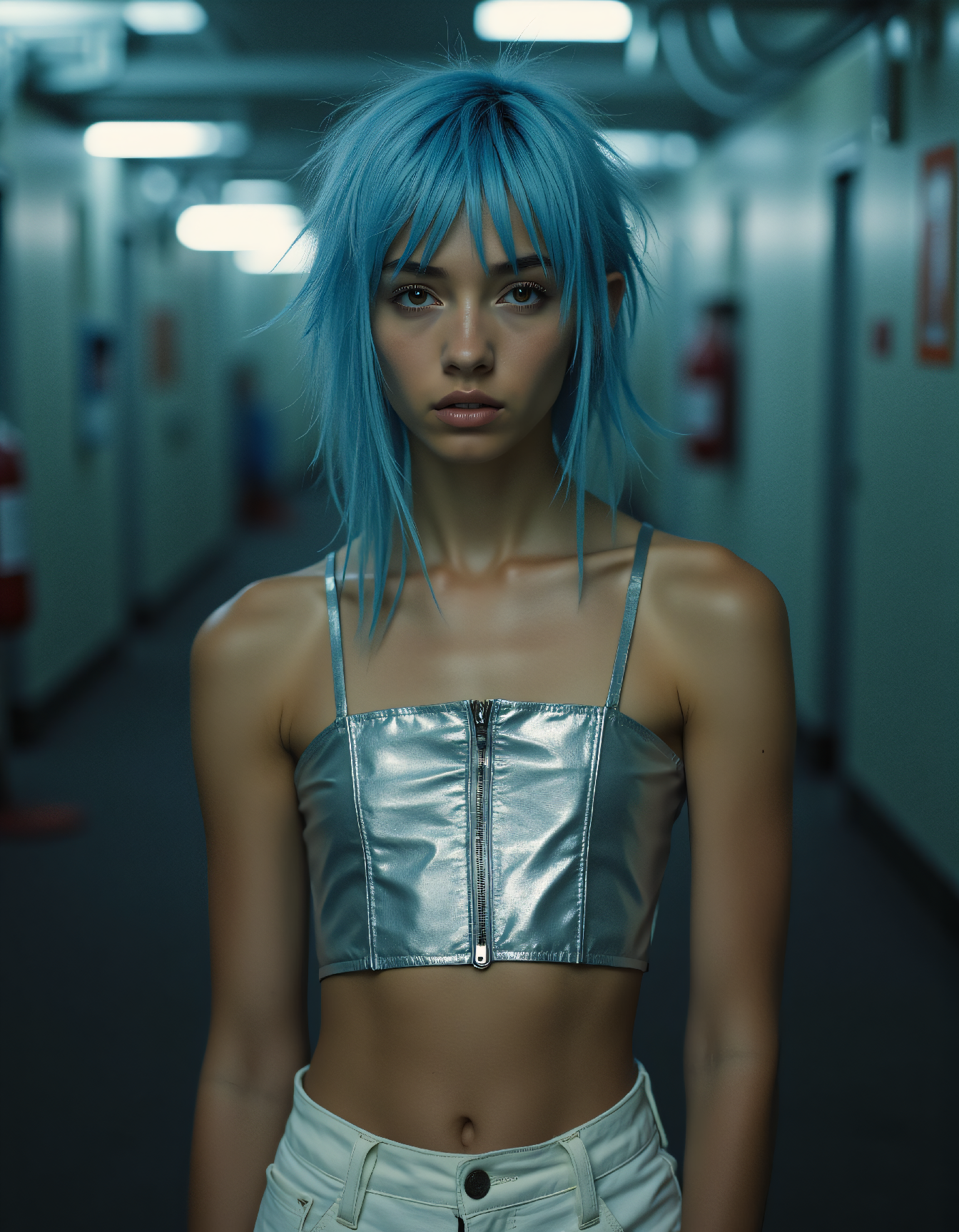 AI generated: FLUX prompt: Half Body Fantasy Fashion photo of a 24 year old ... (FLUX - Fashion)