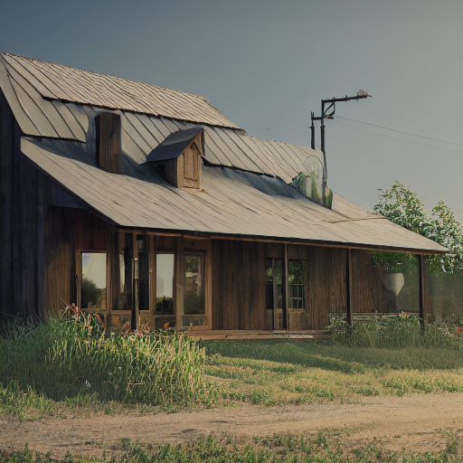 Stable Diffusion prompt: modern farmhouse, trending on ar...