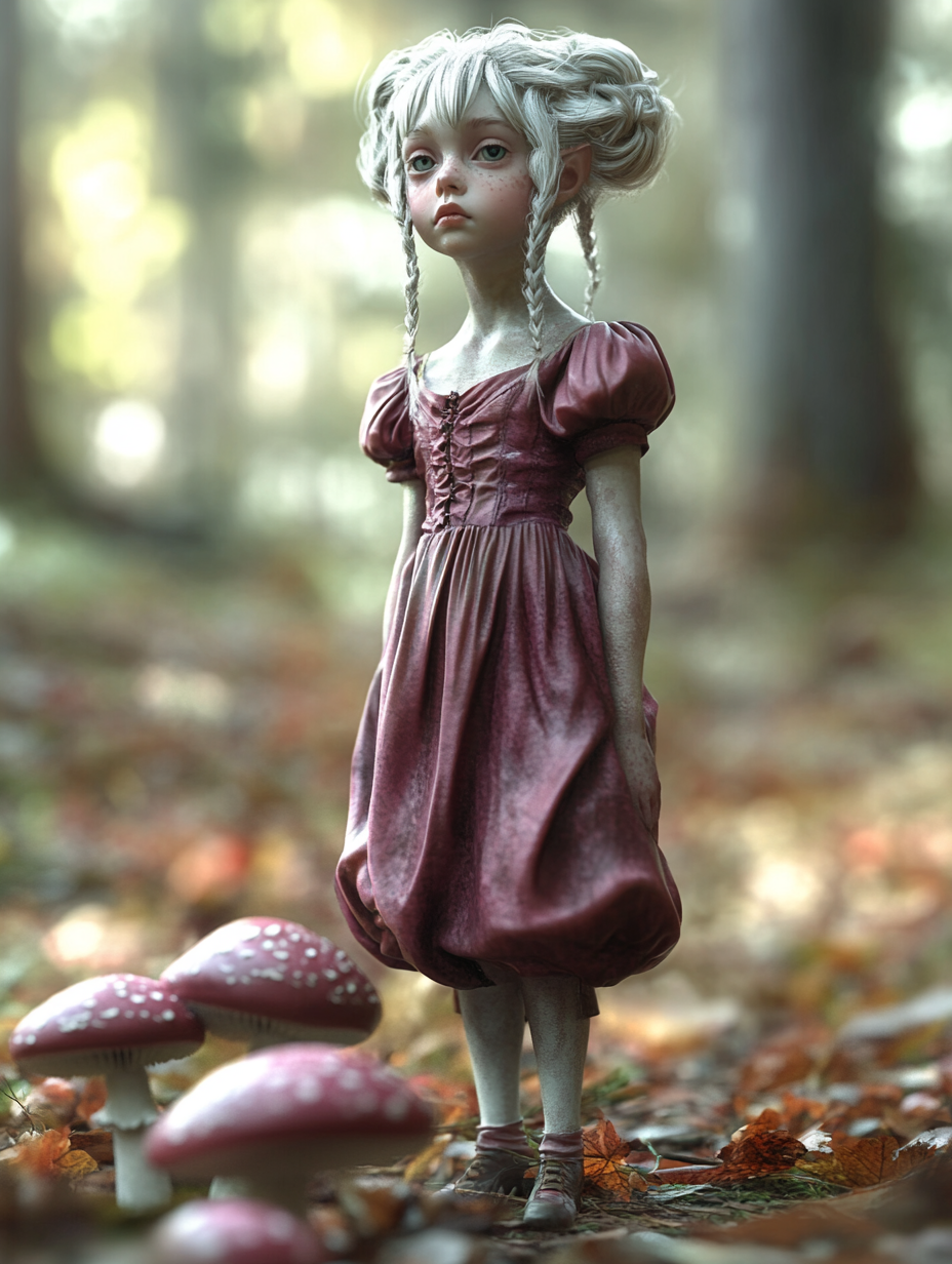 صورة مولدة بالذكاء الاصطناعي: Midjourney prompt: A highly detailed, 3D-rendered portrait of a young... (نموذج Midjourney - فن مفاهيمي)