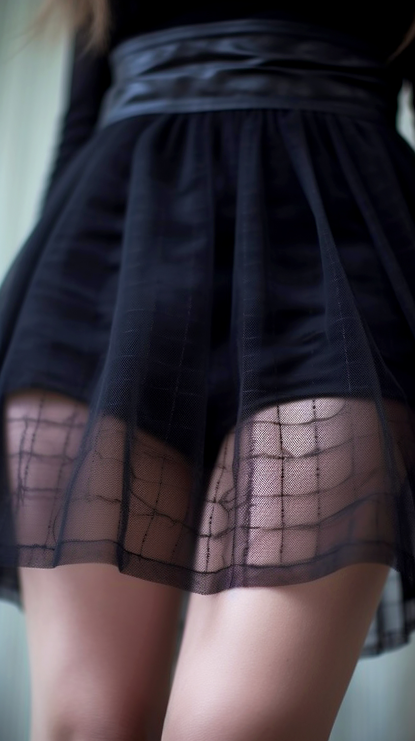 AI generated: Skin and Skirt (Midjourney - Fashion)