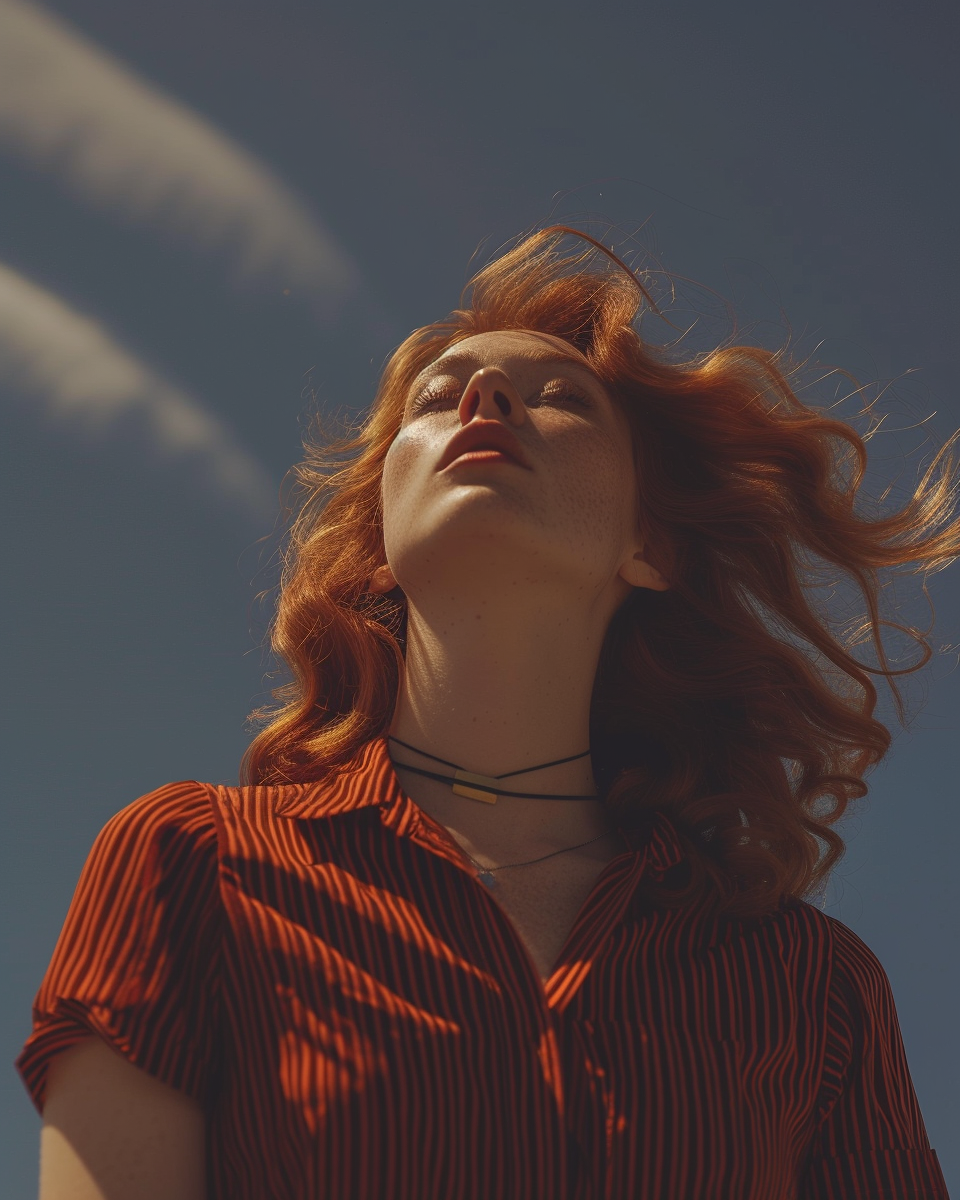 صورة مولدة بالذكاء الاصطناعي: Midjourney prompt: edward hogg, dana mae dancer in sun, in the style ... (نموذج Midjourney - تصوير فوتوغرافي)