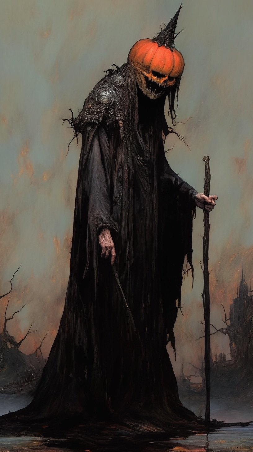 AI generated: Midjourney prompt: A [SUBJECT & SETTING], 80s dark fantasy, dark fant... (Midjourney - Logo Icon Design)