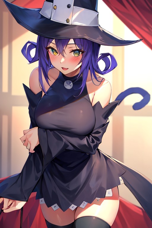 AI generated: Soul Eater Witch Blair (Stable Diffusion - Anime)