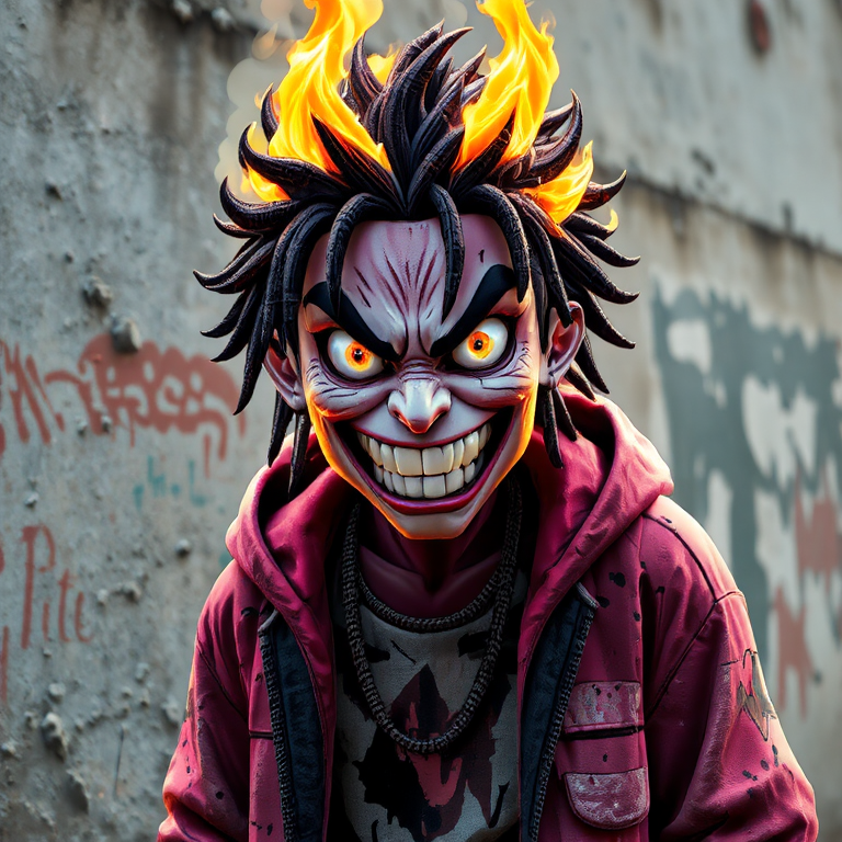 AI generated: FLUX prompt: flame head (FLUX - Concept Art)