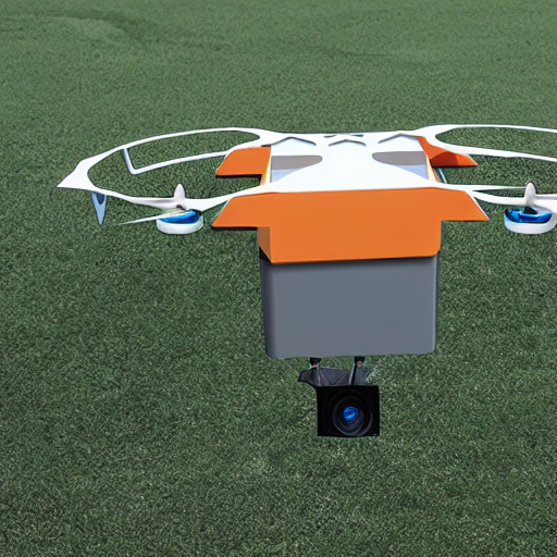 Stable Diffusion prompt: Design a garbage collection drone