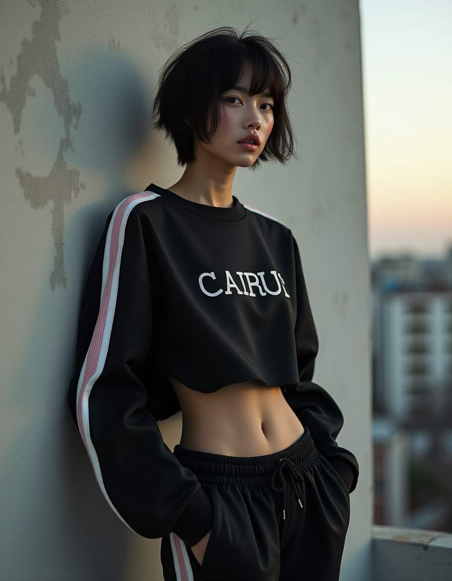 AI generated: FLUX prompt: High fashion half body photo of a young asian fema... (FLUX - Fashion)