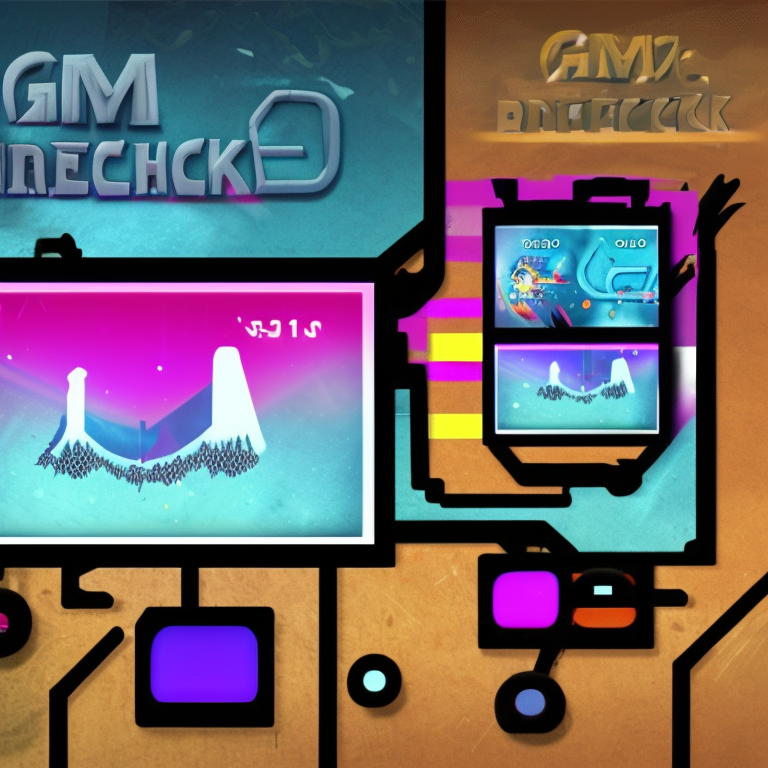 Stable Diffusion prompt: game benchmark app logo, creativ...