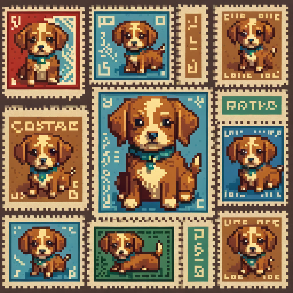 صورة مولدة بالذكاء الاصطناعي: Midjourney prompt: llittle dog, 64 bits Pixel Art (نموذج Midjourney - فن مفاهيمي)