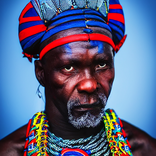 Stable Diffusion prompt: portrait photo of a african old...