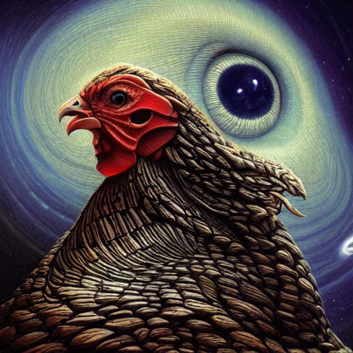 Stable Diffusion prompt: low angle shot of a chicken eye ...