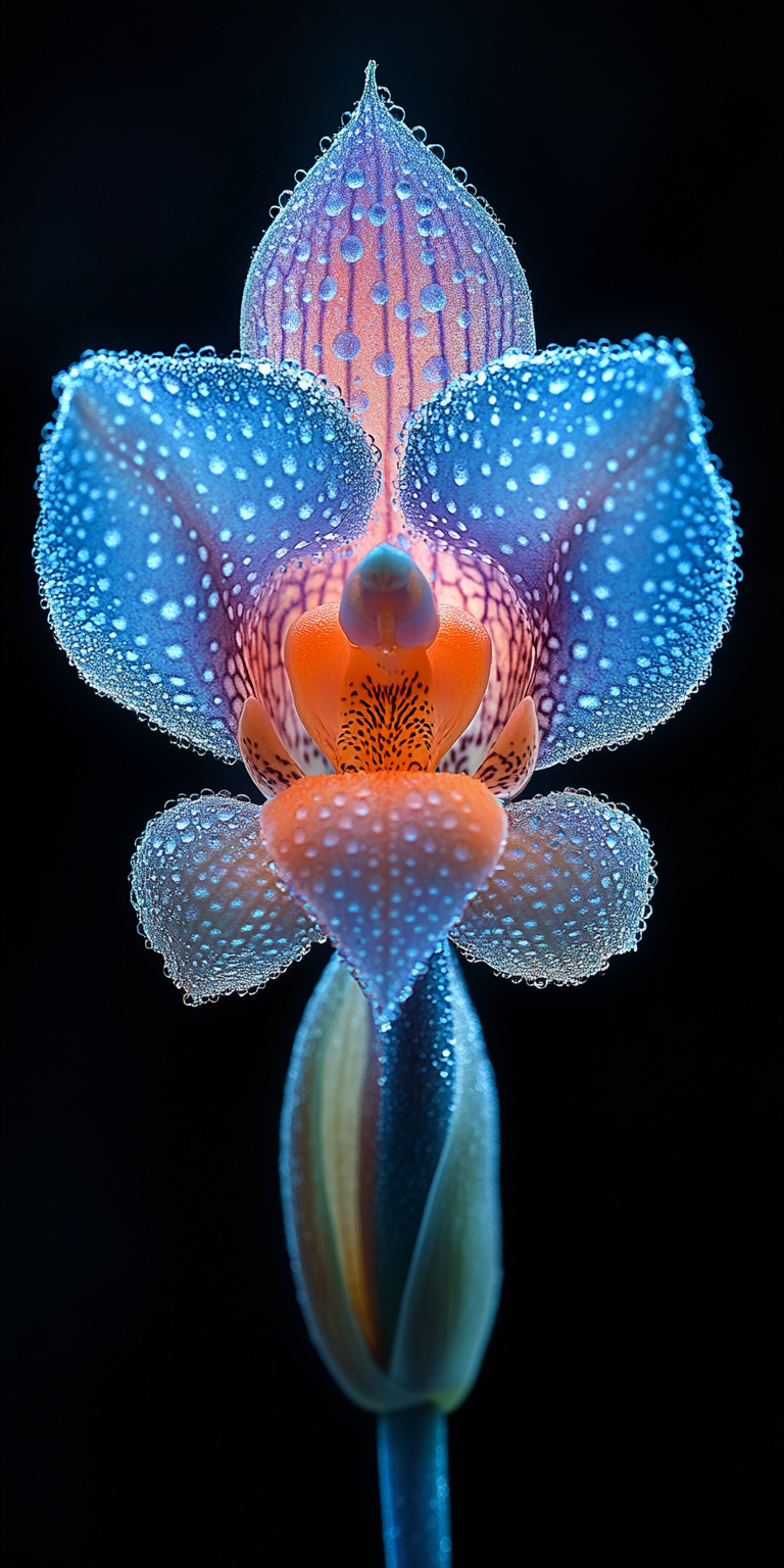 Midjourney prompt: ultra-realistic of an orchid, in the style of natu... - Midjourney