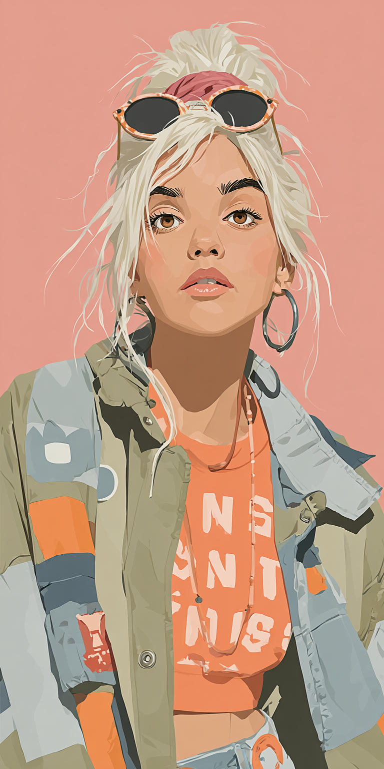 AI generated: Midjourney prompt: a painting of a blonde woman, in the style of Ross... (Midjourney - Portraits)