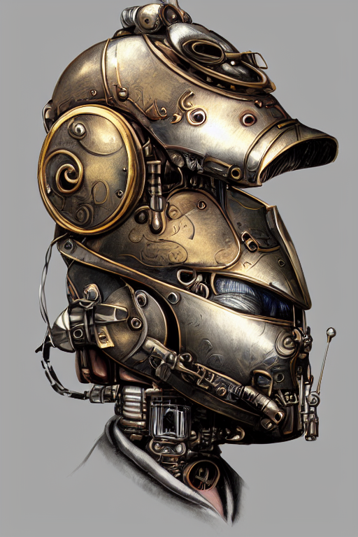 Stable Diffusion prompt: steampunk helmet fantasy art mas...
