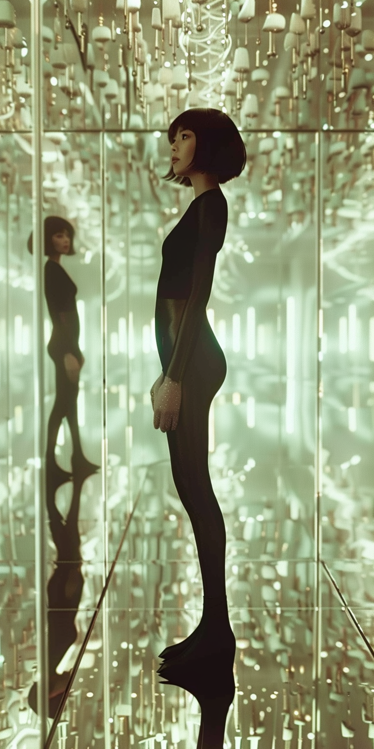 AI generated: Midjourney prompt: High-resolution photography of a female wearing a ... (Midjourney - Photography)