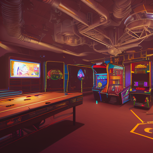 Openjourney prompt: architecture photography, arcade styl...